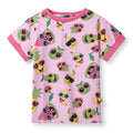 Organic Cotton Short Sleeve T-Shirt - Fruit Print Blush Pink