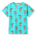 Organic Cotton Short Sleeve Kids T-Shirt - Sundaes Spring Meadow