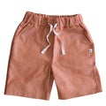 Organic Cotton Chambray Shorts - Orange