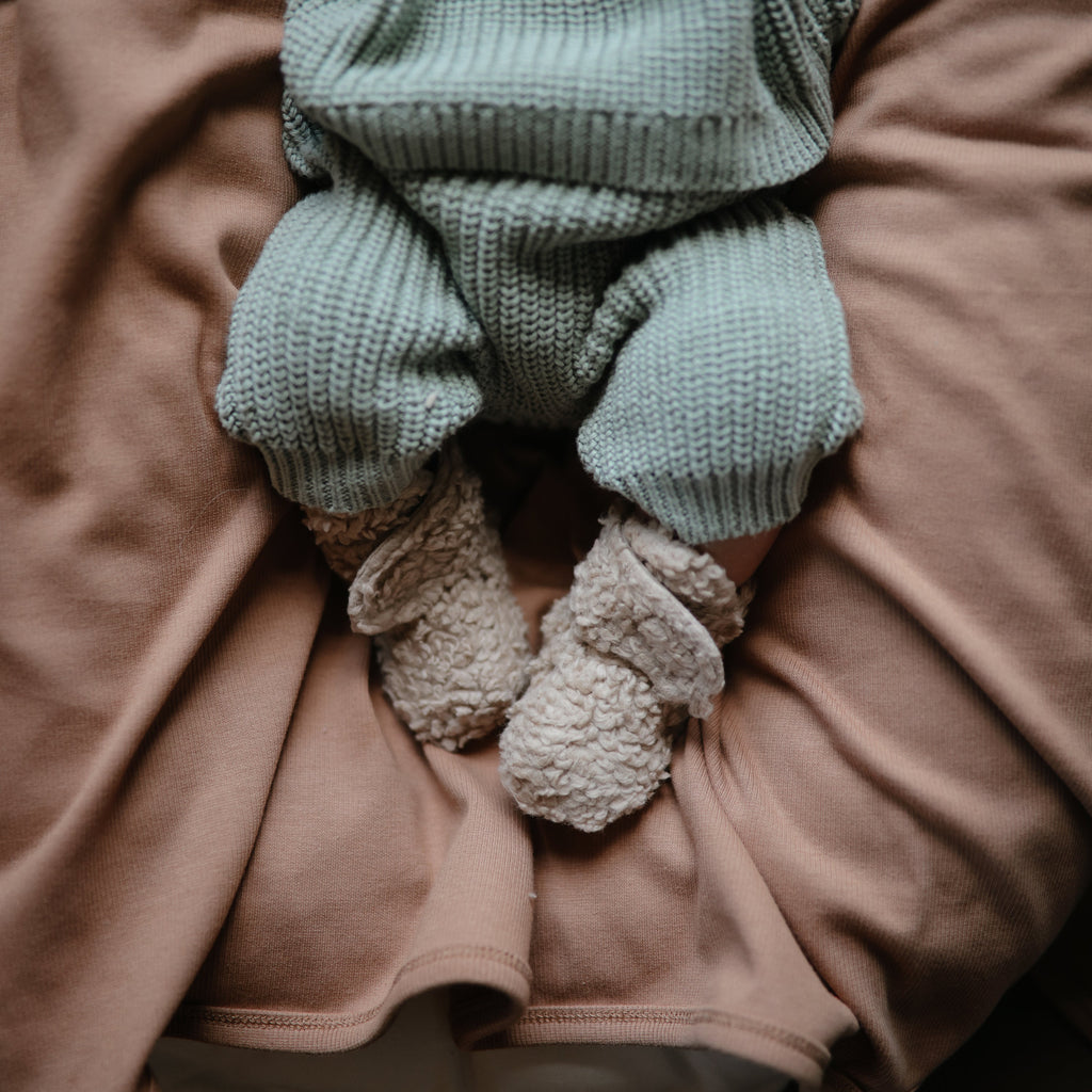 Organic Cotton Chunky Knit Pants - Various Colors