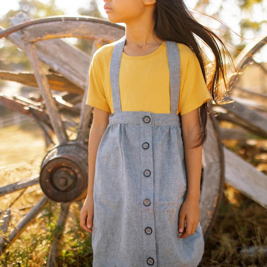 Organic Cotton 2-in-1 Pinafore Skirt