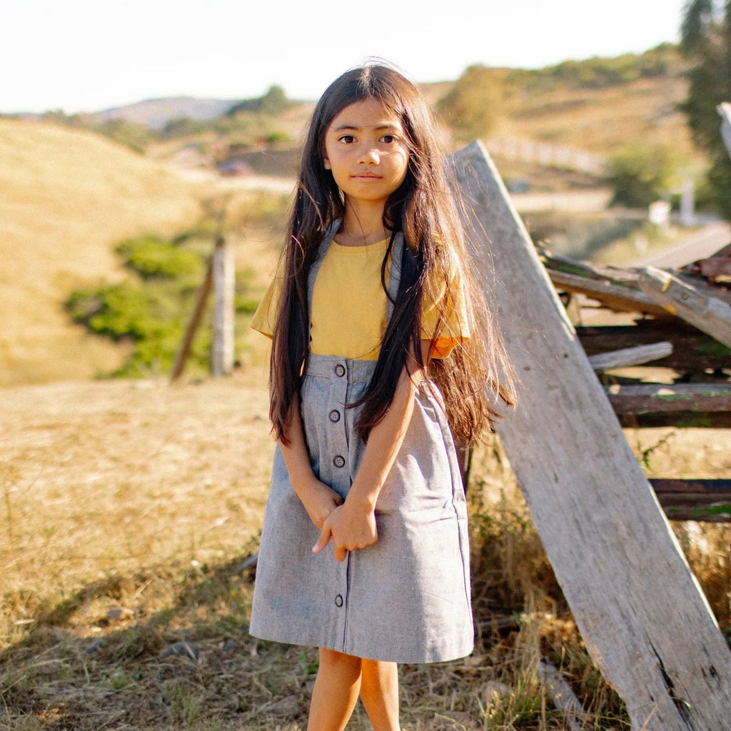 Organic Cotton 2-in-1 Pinafore Skirt