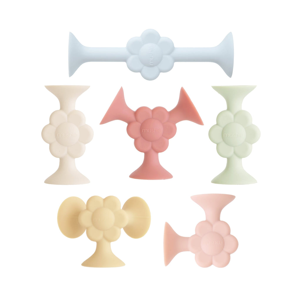 Silicone Suction Builder Toy Set - Various Shapes