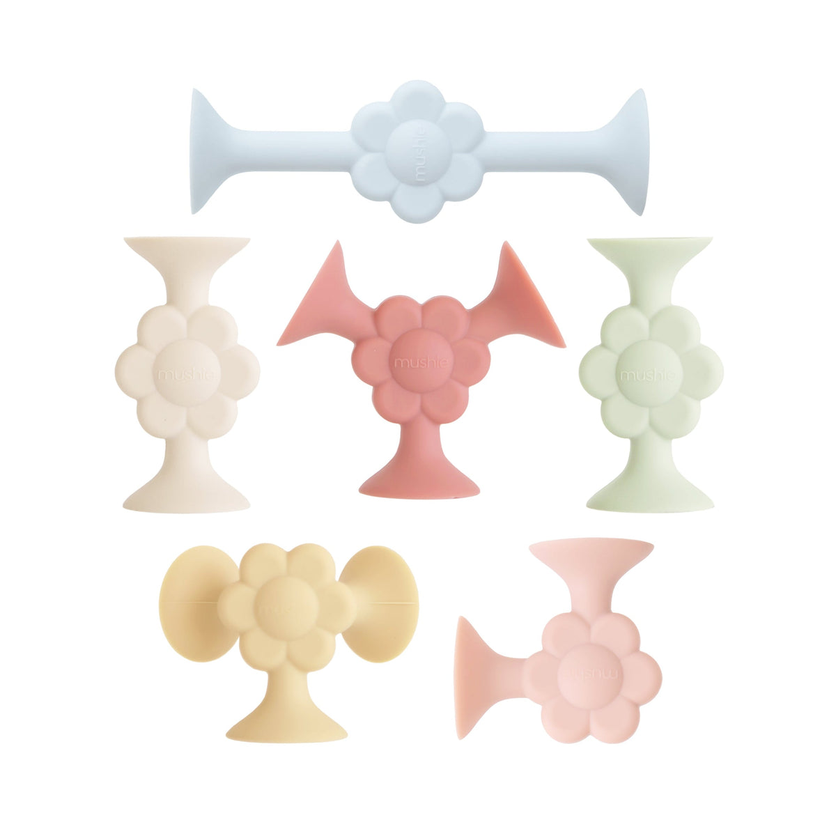 Silicone Suction Builder Toy Set - Various Shapes