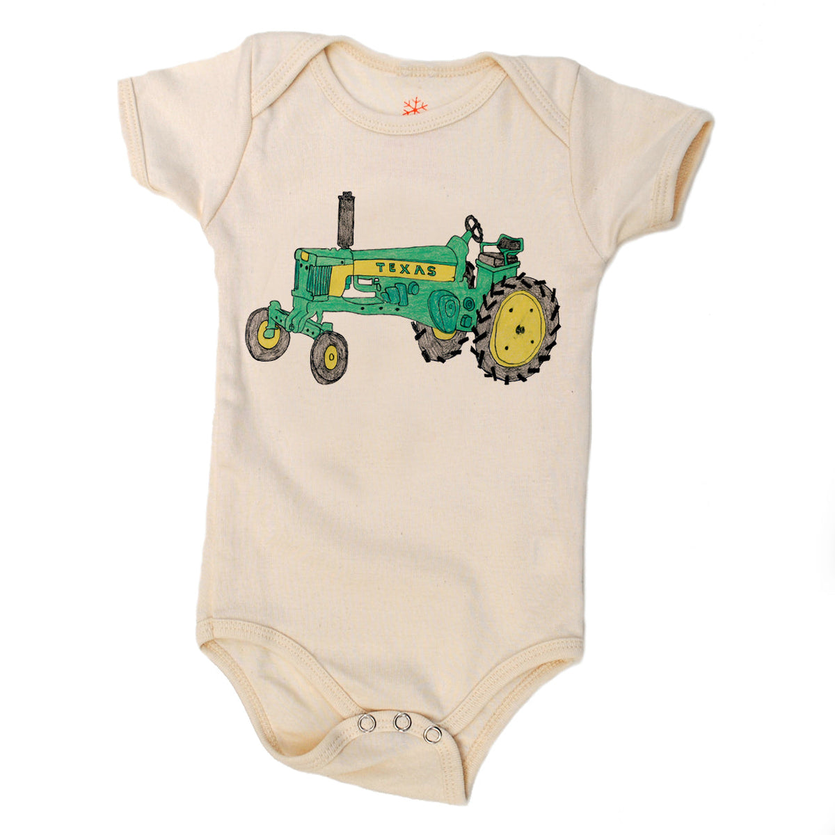 Short-sleeved bodysuit- tractor*