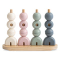 Wooden Multi Shape Stacker - Various Colors