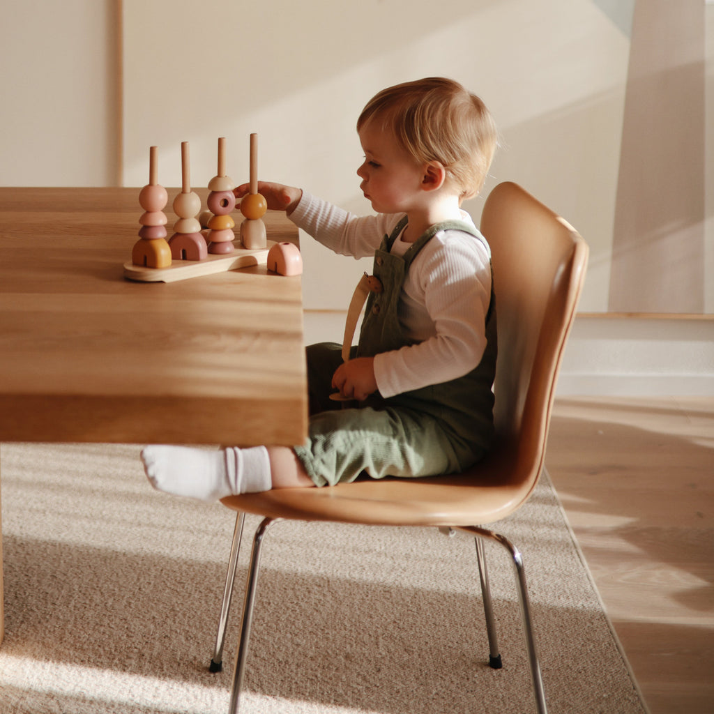 Wooden Multi Shape Stacker - Various Colors