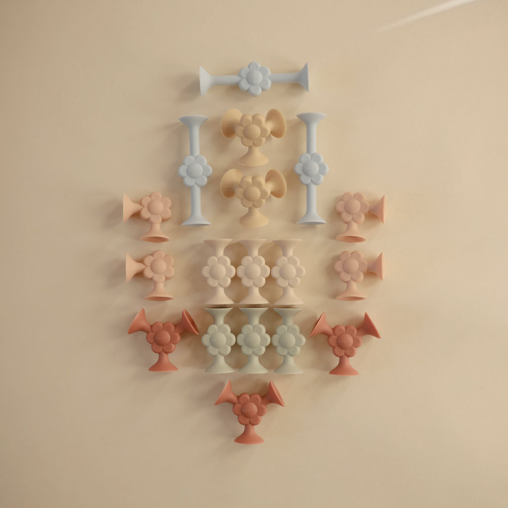 Silicone Suction Builder Toy Set - Various Shapes