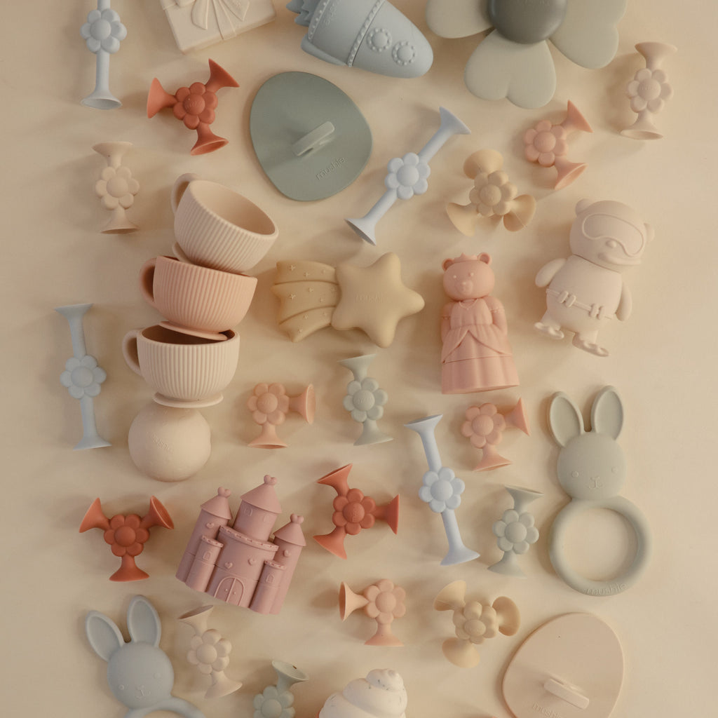 Silicone Suction Builder Toy Set - Various Shapes