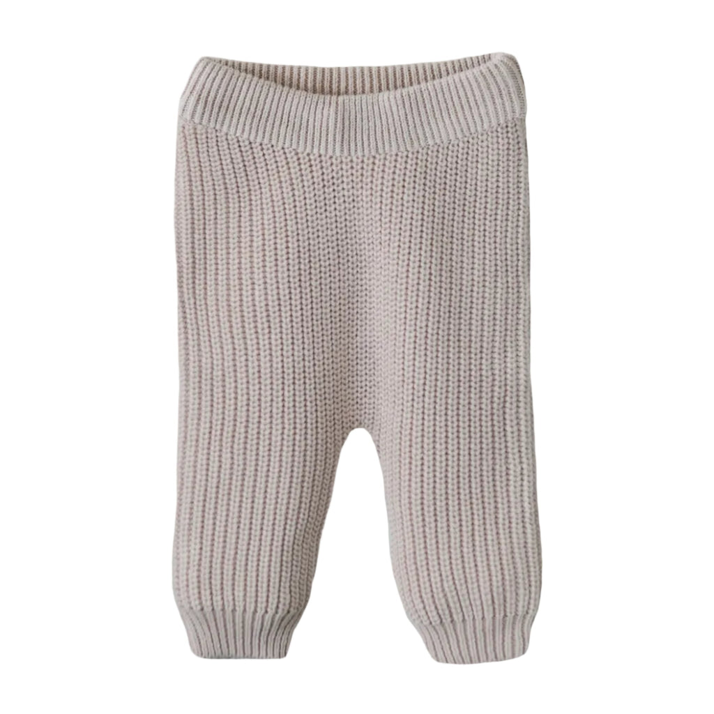 Organic Cotton Chunky Knit Pants - Various Colors