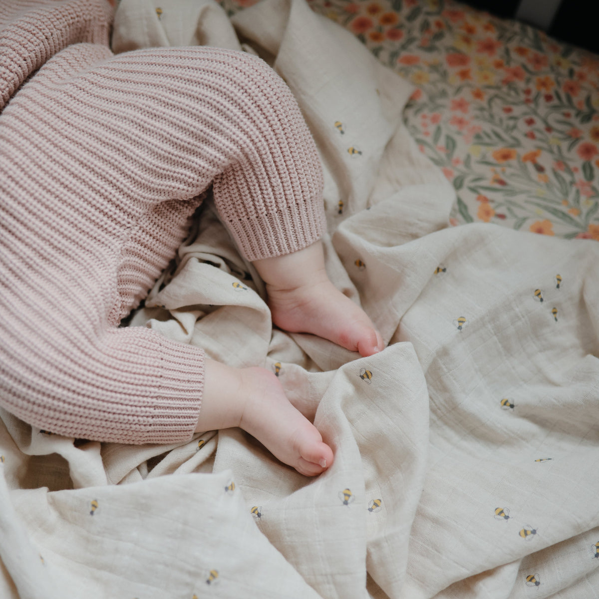Organic Cotton Chunky Knit Pants - Various Colors
