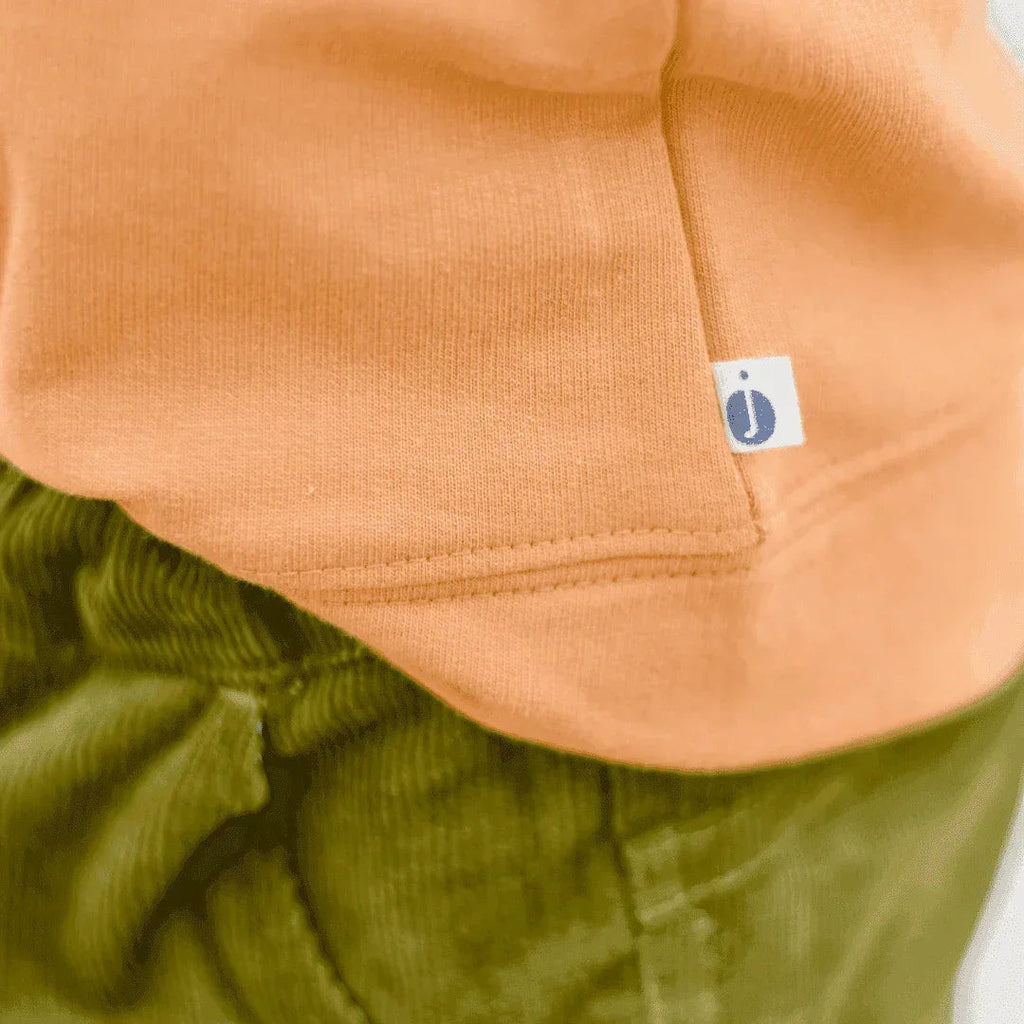 Organic Cotton Raglan Sweatshirt - Butterscotch or Peacock